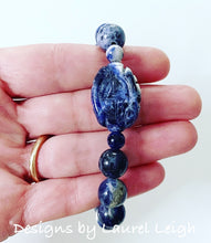 Load image into Gallery viewer, Blue and White Chinoiserie Gemstone Bracelet - Ginger jar