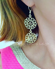 Load image into Gallery viewer, Daisy Drop Statement Earrings - Gold - 2 Styles - Ginger jar