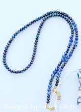 Load image into Gallery viewer, Chinoiserie Chic Peacock Pearl Eyeglass / Sunglass / Mask Holder / Lanyard Chain / Necklace - Ginger jar