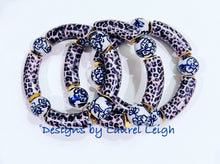 Load image into Gallery viewer, Acrylic Chinoiserie Leopard Bracelet - 2 Styles - Chinoiserie jewelry