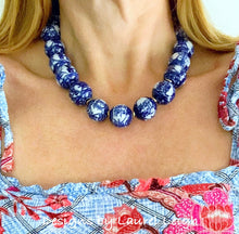 Load image into Gallery viewer, Chinoiserie Double Happiness Necklace - Chinoiserie jewelry