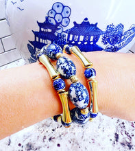 Load image into Gallery viewer, Acrylic Bamboo Chinoiserie Bracelet - 2 Styles - Chinoiserie jewelry